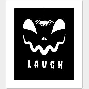 scary laugh Posters and Art